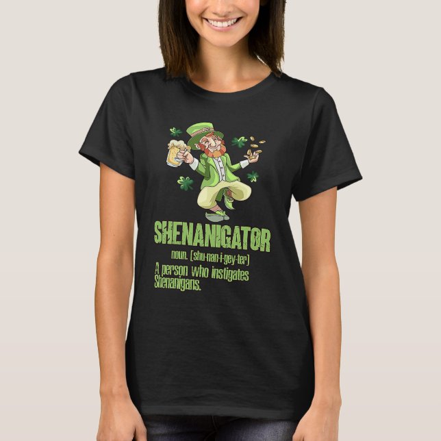 Camiseta Shenanigator  Llama Be Irish Llamas  Girls Women (Frente)