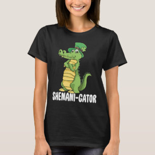 Camiseta Shenanigator Saint Patrick Day Irish Alligator Ela