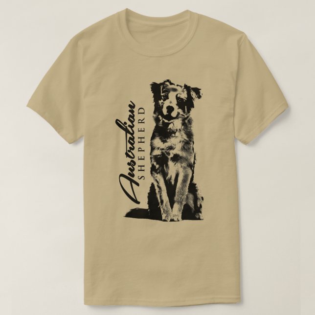 Camiseta Shepherd Aussie (Frente do Design)
