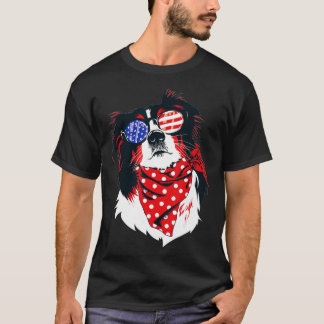 Camiseta Shepherd australiano 4 de julho Aussie American F