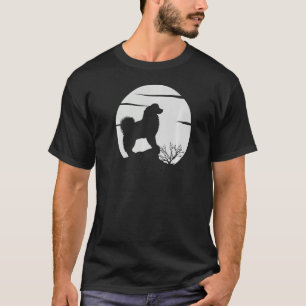 Camiseta Shepherd australiano e Halloween da Lua