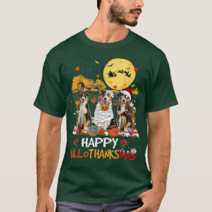 Camiseta Shepherd australiano Feliz Halloween de Hallothank