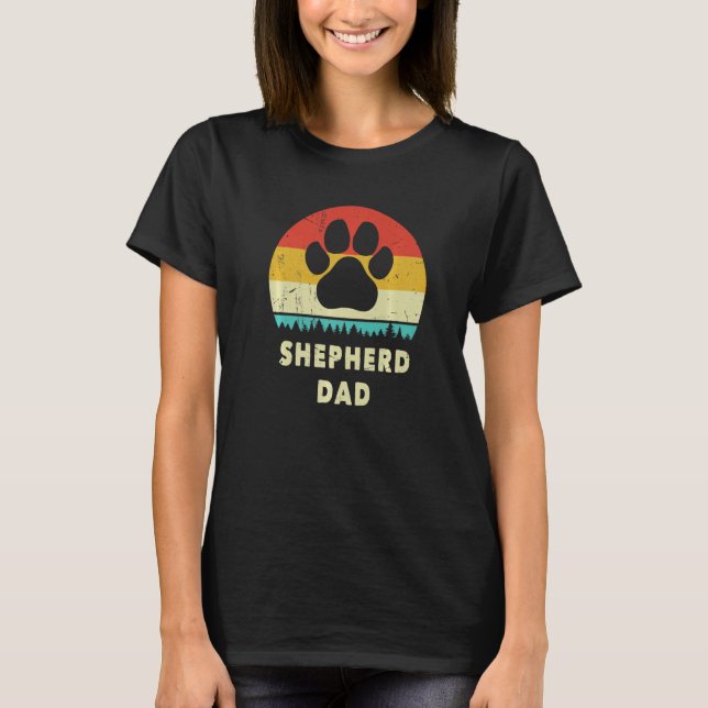 Camiseta Shepherd Dad Gift For Men Funny German Shepherd Do (Frente)