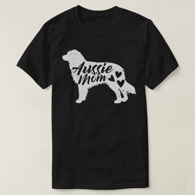 Camiseta Shepherd Mãe Australiana Aussie Gifts for Dog Love (Frente do Design)