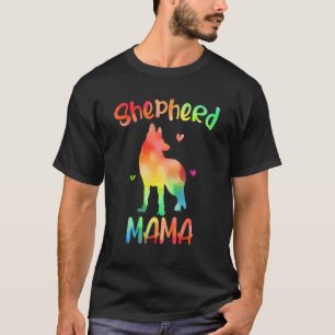 Camiseta Shepherd Mama Colorful Poodle Dog Mãe