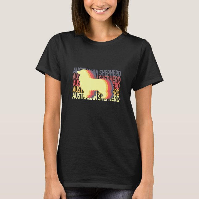 Camiseta Shepherd Vintage Australiano (Frente)