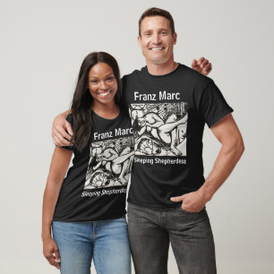 Camiseta Shepherdese Dormindo Franz Marc Black