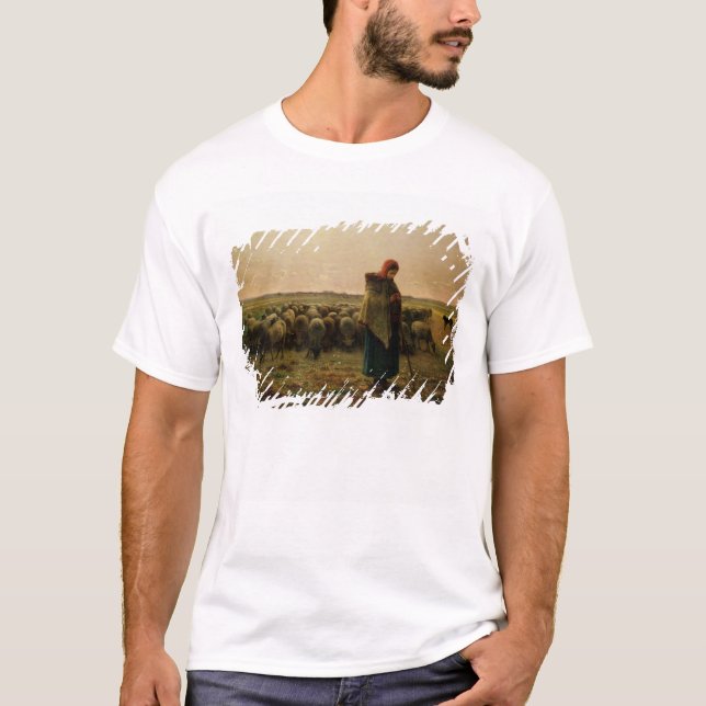 Camiseta Shepherdess com seu rebanho, 1863 (Frente)