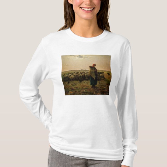 Camiseta Shepherdess com seu rebanho, 1863 (Frente)