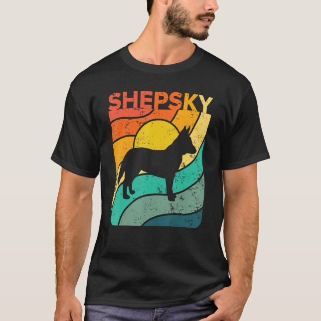 Camiseta Shepsky Vintage Sunset Mãe Pai (Frente)