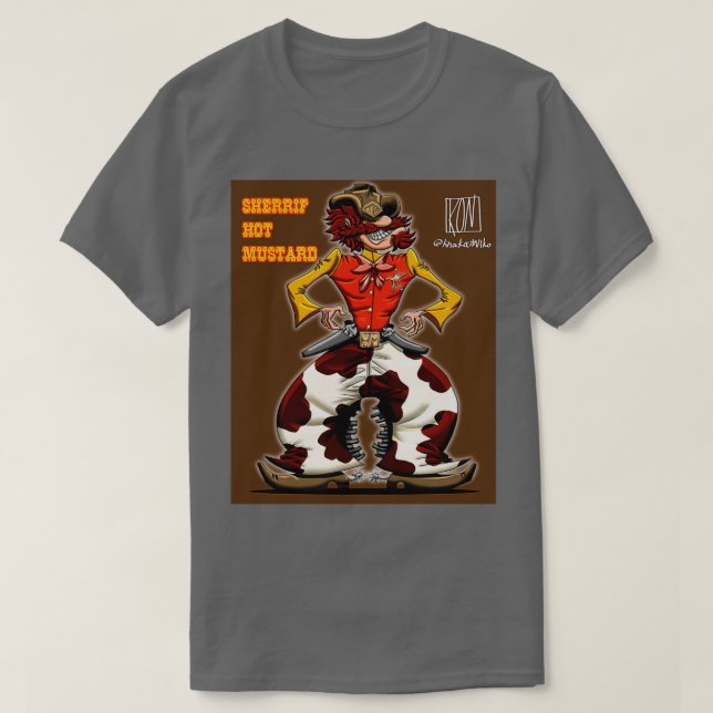 Camiseta Sheriff Hot Mostard (Frente do Design)