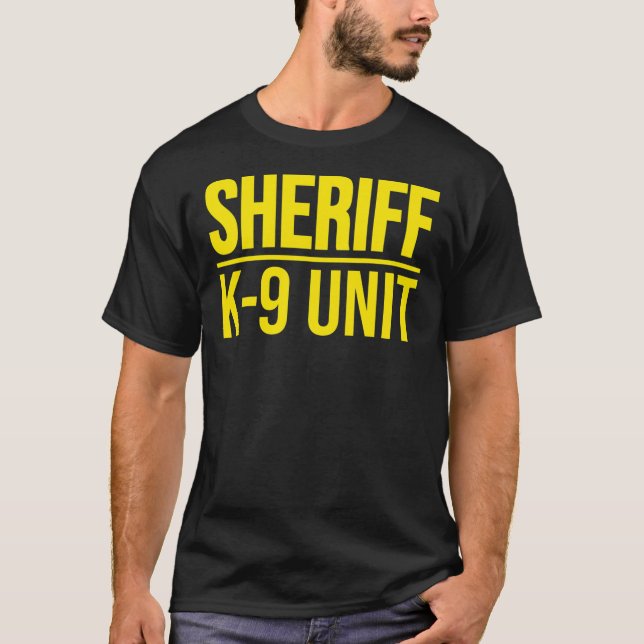 CAMISETA SHERIFF K-9 UNIT POLICE DOG UNIFORME OFFICER COSTU (Frente)