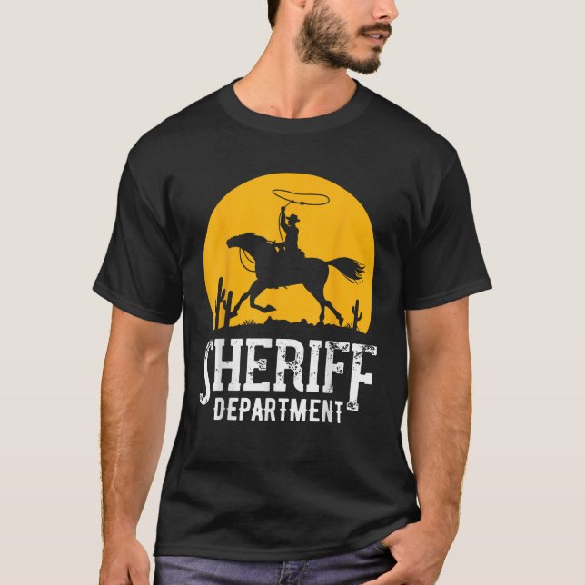 Camiseta Sheriff Lasso Sheriff Star Pistolas (Frente)