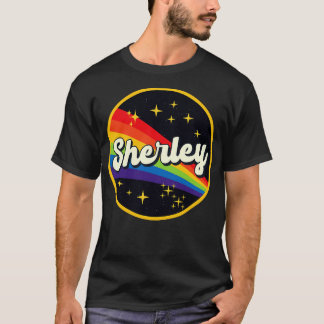 Camiseta Sherley Rainbow No Estilo De Vintagem Espacial