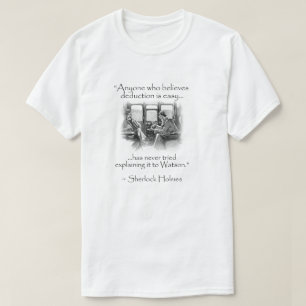 Camiseta Sherlock Holmes - Citações Modernas Erradas