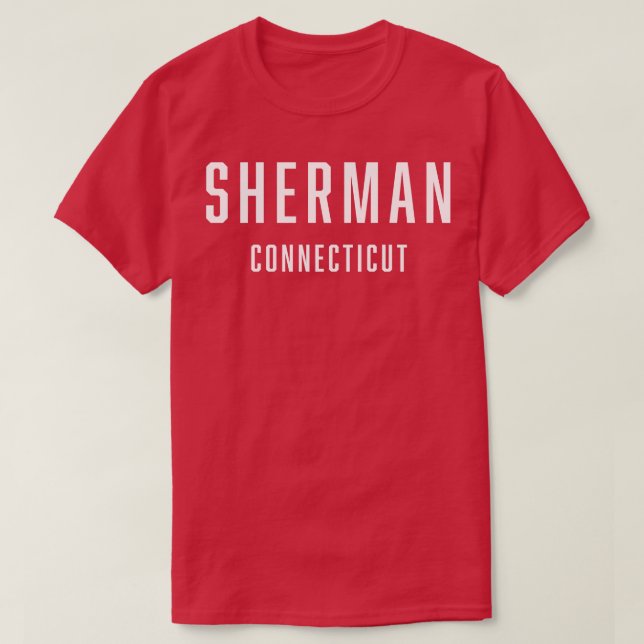 Camiseta Sherman Connecticut TShirt (Frente do Design)