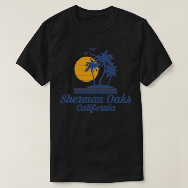 Camiseta Sherman Oaks California CA Beach City (Frente do Design)