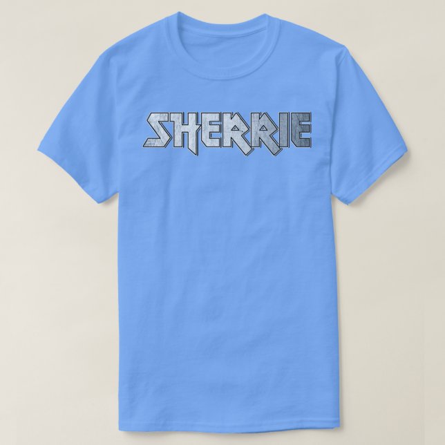 Camiseta Sherrie de metal pesado (Frente do Design)