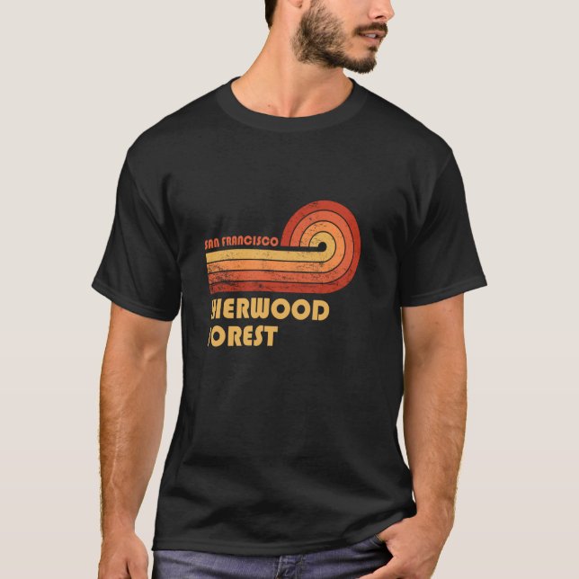 Camiseta Sherwood Forest São Francisco California Retro Vin (Frente)