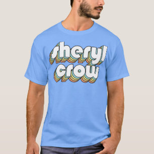 Camiseta Sheryl Crow Retro Rainbow Tipografia Estilo Desvan