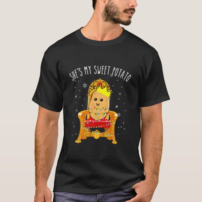 Camiseta She's My Sweet Potato Funny Matching Couple (Frente)