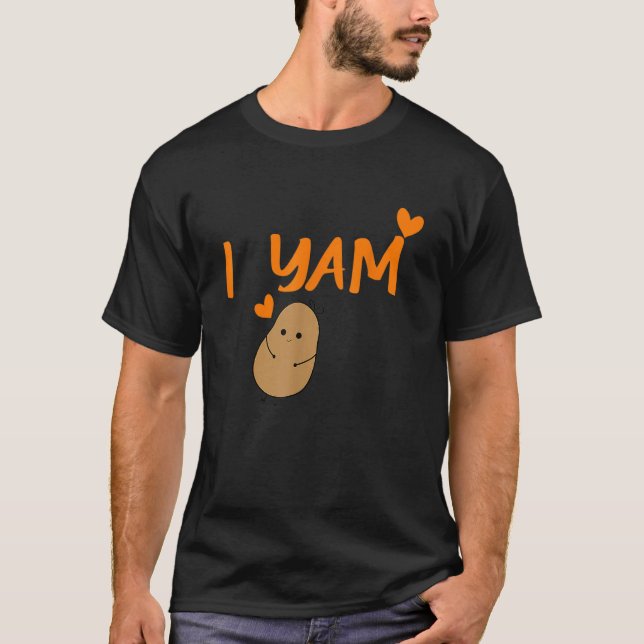Camiseta She's My Sweet Potato I Yam Set Couples Thanksgivi (Frente)