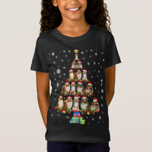 Camiseta Shetland Sheepdog Árvore de Natal Engraçado Shelny