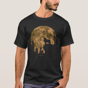 Camiseta Shetland Sheepdog Dog Moon Halloween Costume Dog L