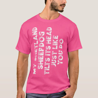 Camiseta Shetland Sheepdog Mãe Pai Cachorro Engraçado Me De
