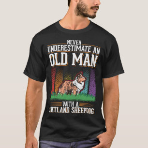Camiseta Shetland Sheepdog Old Man Miniature Collie Sheltie