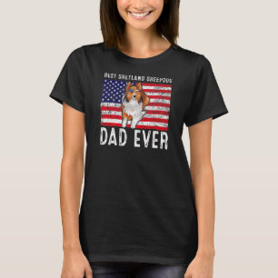 Camiseta Shetland Sheepdog Pai dos Estados Unidos Proprietá