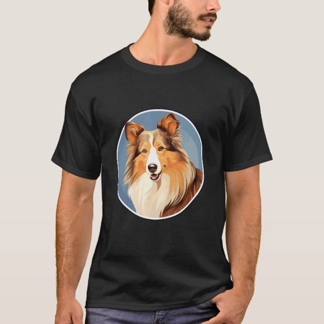 Camiseta Shetland Sheepdog Sheltie Dog Breed (Frente)