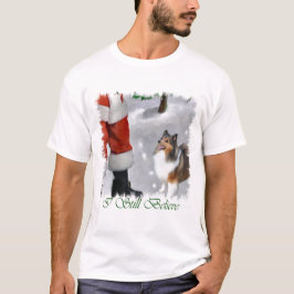 Camiseta Shetland Sheepdog Sheltie presentes de Natal