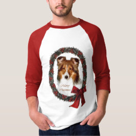 Camiseta Shetland Sheepdog Sheltie presentes de Natal