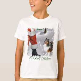 Camiseta Shetland Sheepdog Sheltie presentes de Natal