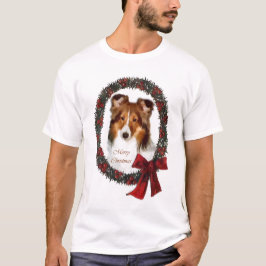 Camiseta Shetland Sheepdog Sheltie presentes de Natal