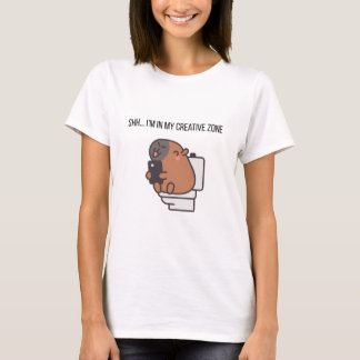 Camiseta Shh… I’m in My Creative Zone | Funny Capybara Grap