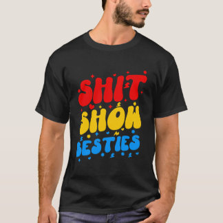 Camiseta Shh Mostra Besties Engraçado Dizendo Sarcástico