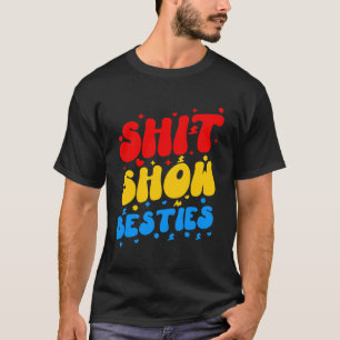 Camiseta Shh Mostra Besties Engraçado Dizendo Sarcástico