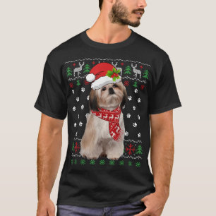 Camiseta Shh Tzu Dog Puppy Xmas Paj