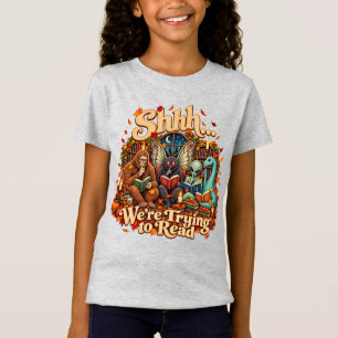 Camiseta Shhh Estamos Tentando Ler Clube do Livro de Cripto