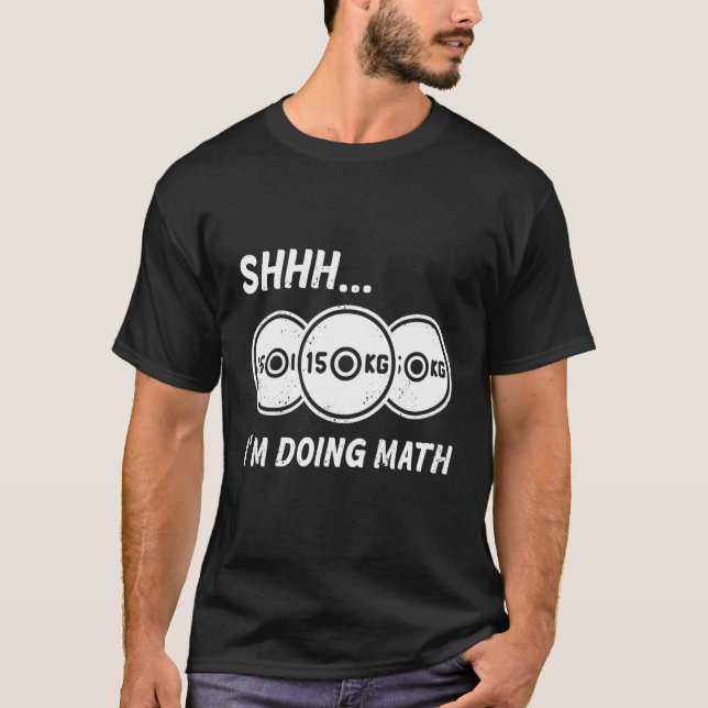 Camiseta Shhh.. Estou fazendo Malhação de matemática e cria (Frente)