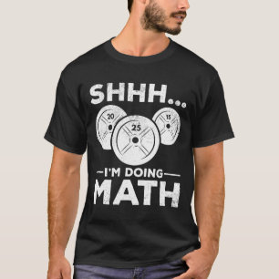 Camiseta Shhh, estou fazendo trem de Malhação de ginástica