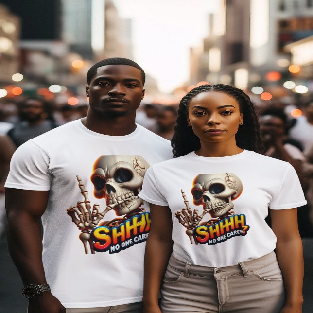 Camiseta SHHH. Ninguém Cheira A Mensagem De Assombração (Criador carregado)