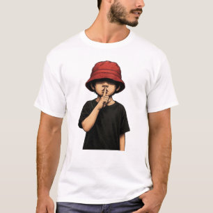 Camiseta Shhh Silêncio Por Favor Arte de Rua Min