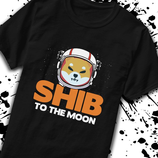 Camiseta Shib Token Shiba Inu Crypto Memória Moon Cão (Criador carregado)
