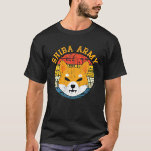 Camiseta Shiba Army Inu Meme Moin Retro Vintage Crypto Curr