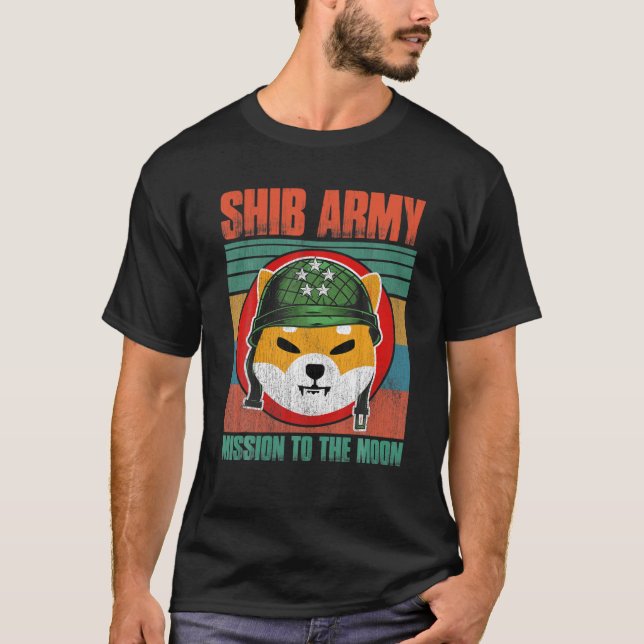 Camiseta Shiba Army Shiba Inu Coin Crypto Token Cryptocuror (Frente)