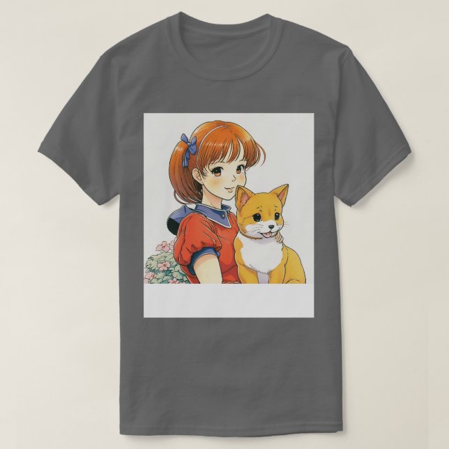 Camiseta Shiba Girl Best Friends Forever (Frente do Design)