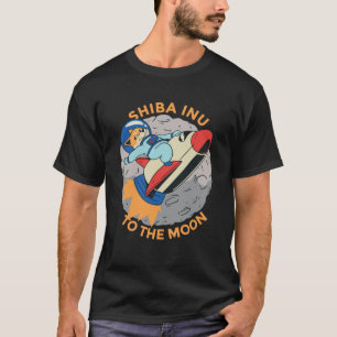 Camiseta Shiba Inu à Lua Bitmoney Crypto Doge Coin Tok